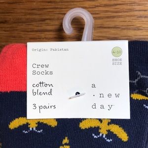 a new day Accessories - 3 pairs patterned crew socks a new day Accessories - 3 pairs patterned crew socks